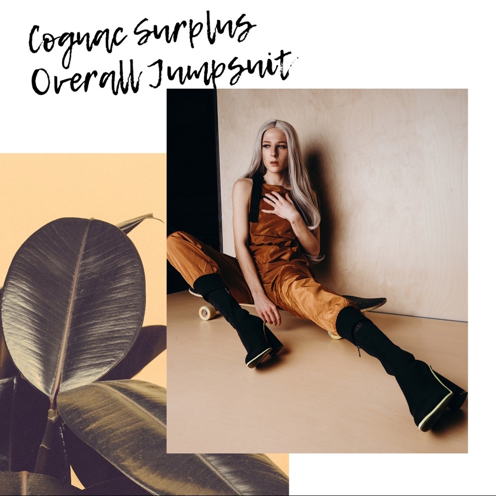 Cognac Surplus Overall Jumpsuit